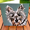 Cairn Terrier Dog Lover Portrait Art Card